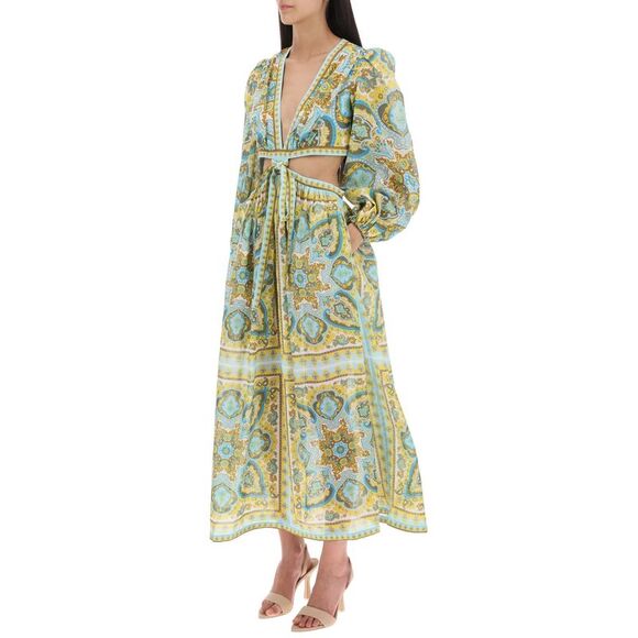 ZIMMERMANN 'Halcyon' Midi Dress In Paisley Cotton - Picture 4 of 4